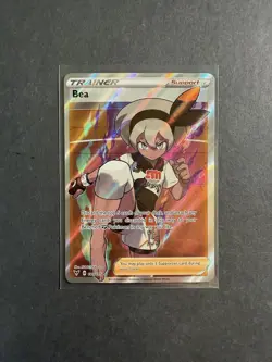 Bea 180/185 Full Art Trainer Holo Ultra Rare Pokemon Card SWSH Vivid Voltage - Image 1