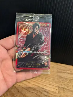 New Roronoa Zoro L OP01-001 Gold Text LECAFIG PAR ONE PIECE Card Japanese F/S - Image 1
