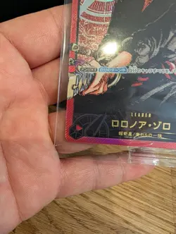 New Roronoa Zoro L OP01-001 Gold Text LECAFIG PAR ONE PIECE Card Japanese F/S - Image 4