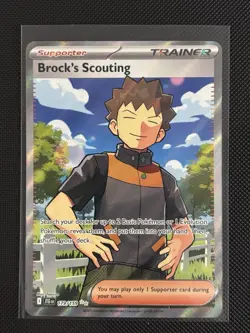 Brock's Scouting 179/159 - Secret Rare Full Art Pokemon Card - NM - Image 1