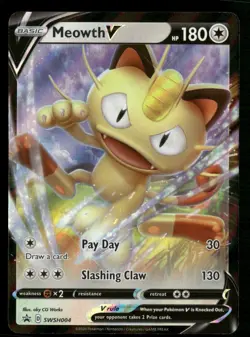 Meowth V - SWSH: Sword & Shield Promo Cards SWSH004 Pokemon TCG - Image 1