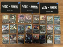 MTG Secret Lair x SONIC - Complete FOIL Super Sonic -OPENED / SLEEVED - Image 1