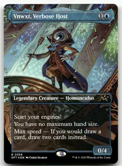 Vnwxt, Verbose Host (Borderless) #356 (Foil) (NM) Aetherdrift DFT Magic MTG - Image 1