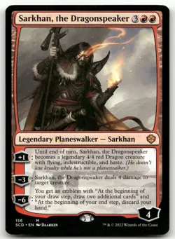Sarkhan, the Dragonspeaker #156 (NM) Starter Commander SCD Magic MTG - Image 1