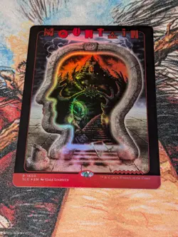 MTG Foil Mountain 1650 Secret Lair x Brain Dead Inside an Elevator Drop - Image 1