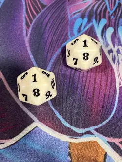 MTG Magic: the Gathering: D20 Spindown Life Counter x2 (White) - Image 2