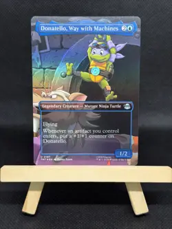 Magic the Gathering: TMNT Donatello, Way with Machines Borderless Foil #0197 - Image 1