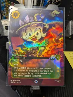 Webby Vanderquack - Junior Prospector (Enchanted) - Near Mint Holofoil Lorcana - Image 1