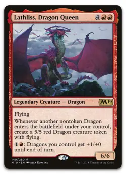Lathliss, Dragon Queen #149 (NM) Core Set 2019 M19 Magic MTG - Image 1