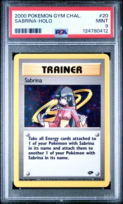 2000 POKEMON GYM CHALLENGE #20 SABRINA-HOLO PSA 9 - Image 1
