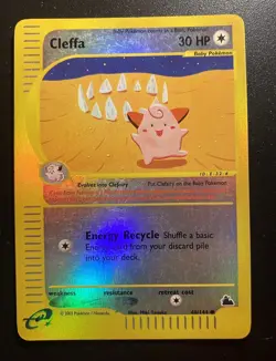 Pokemon Card-Cleffa-Skyridge-Holo Reverse-48/144-ENG-Excellent - Image 1