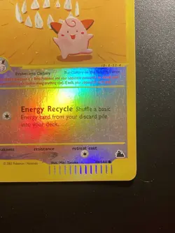 Pokemon Card-Cleffa-Skyridge-Holo Reverse-48/144-ENG-Excellent - Image 5