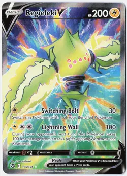 Pokemon *Regieleki V (Full Art) X1 Ultra Rare* NM 175/195 SWSH12: Silver Tempest - Image 1