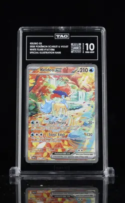 Pokemon Keldeo EX White Flare Special Illustration Rare Holo TAG 10 #167/086 20… - Image 1