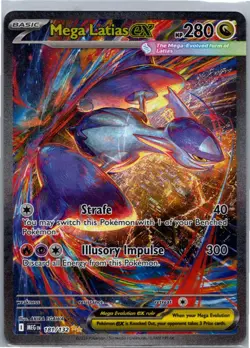 Pokemon Mega Latias ex Special Illustration Rare ME01: Mega Evolution 181/132 NM - Image 1