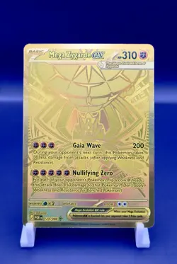 Pokemon Mega Zygarde ex Gold Hyper Rare 124/088 Perfect Order - Image 1