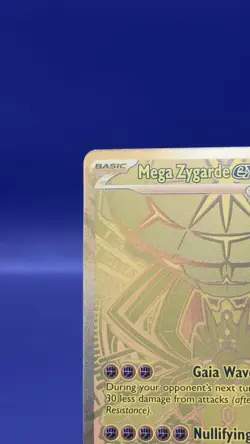 Pokemon Mega Zygarde ex Gold Hyper Rare 124/088 Perfect Order - Image 2