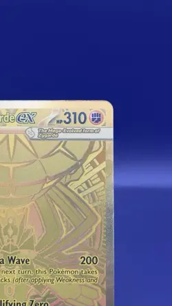 Pokemon Mega Zygarde ex Gold Hyper Rare 124/088 Perfect Order - Image 3