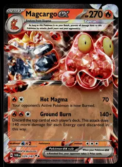 MAGCARGO EX - 029/167 Double Rare Twilight Masquerade Pokemon NM - Image 1