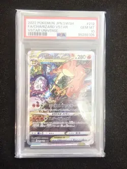 2022 Pokemon Japanese Sword & Shield VSTAR Universe Charizard VSTAR PSA 10 #212 - Image 1