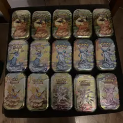Pokemon TCG: Prismatic Evolutions Mini Tins x 15 | Bulk Sale | New & Sealed - Image 1