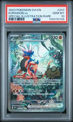 2023 Pokemon TCG Koraidon Ex 247/198 Special Illustration Rare Gem Mint PSA 10 - Image 1