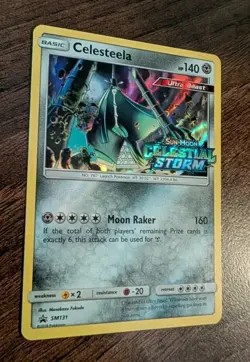 Pokemon CELESTEELA SM131 (Stamped Prerelease Promo) Celestial Storm - Near Mint - Image 2