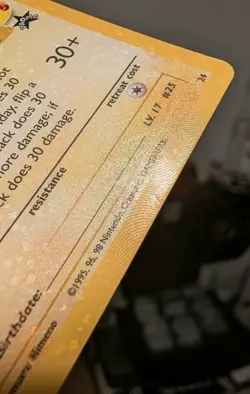 _'s Pikachu 24 Birthday Pikachu Celebrations Pokemon TCG - NM - Image 4