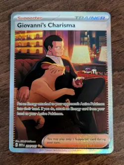 Giovanni's Charisma 204/165 SV 151 Full Art SIR Pokemon TCG LP+ - Image 1
