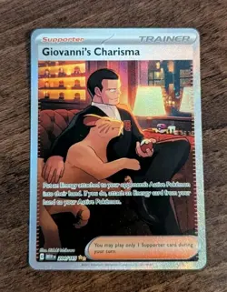 Giovanni's Charisma 204/165 SV 151 Full Art SIR Pokemon TCG LP+ - Image 2