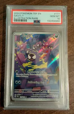 Gastly 177/162 - Temporal Forces - Illustration Rare - Pokemon TCG - PSA 10 - Image 1