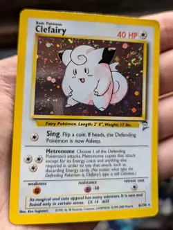 Clefairy *SWIRL* 6/130 Base Set 2 Mint Holo Unlimited Pokemon TCG - Image 4