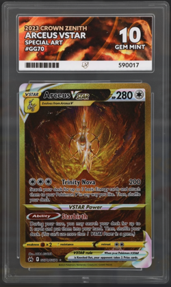 Arceus VSTAR GG70/GG70 Crown Zenith Pokemon TCG - ACE 10 Perfect Subgrades - Image 4