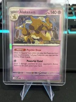 Sealed Alakazam MEP 003 - Mega Evolution Stamped, Prerelease Pokemon Promo - Image 1