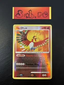 NEAR MINT Condition Ho-Oh Reverse Holo Rare DP Secret Wonders 10/132 Pokemon - Image 1