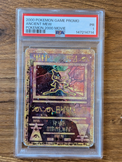 2000 Pokemon Game Movie Promo PSA 1 Ancient Mew Holo FRESH GRADE CASE - Image 1
