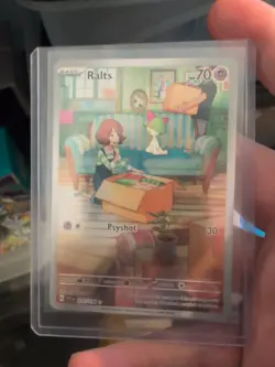 Ralts 211/198 Pokemon Scarlet Violet Base Illustration Card NM Condition - Image 1