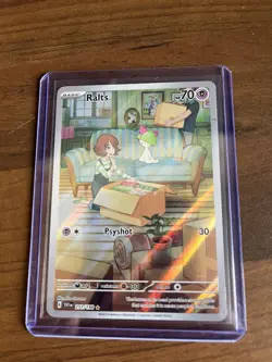 Ralts 211/198 Pokemon Scarlet Violet Base Illustration Card NM Condition - Image 1