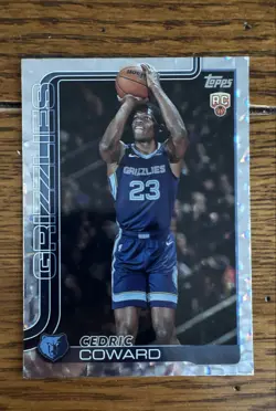 2025-26 Topps - Cedric Coward #211 Crackleboard Foil (RC) - Image 1