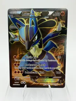 Pokemon Lucario EX XY Furious Fists Full Art Ultra Rare 180HP #107/111 NM/LP - Image 1