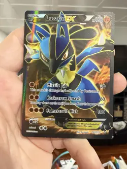 Lucario EX 107/111 - Full Art Ultra Rare Pokemon TCG Furious Fists LP - Image 1