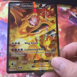 Charizard EX XY121 Red Blue Black Star Holo FULL ART Promo Pokemon NM - Image 1