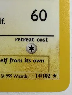 Raichu Pokemon Card No. 14/102 - Base Set Unlimited - Holo - 1999 - NM - Image 2