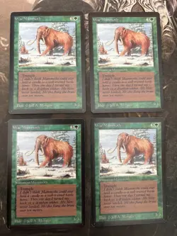 *** BETA War Mammoth x4 *** NM-Mint Beauty! - Vintage MtG Magic - Image 1