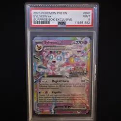 PSA 9 MINT Sylveon Ex 041/131 SURPRISE BOX EXCLUSIVE PROMO Pokemon Card - Image 1