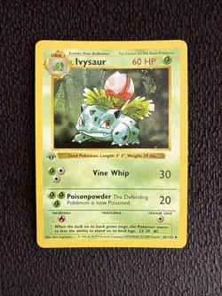 Pokemon Ivysaur Base Set Shadowless 30/102 Uncommon 1st Edition - Image 1