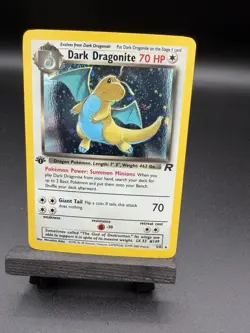 Pokemon TCG Dark Dragonite 1st Ed Team Rocket Holo Rare #5/82 - NM - Image 1