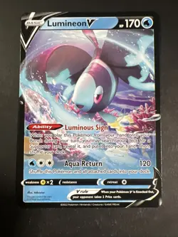 Lumineon V 040/172 Ultra Rare Pokemon World Championship 2024 - Near Mint - Image 1