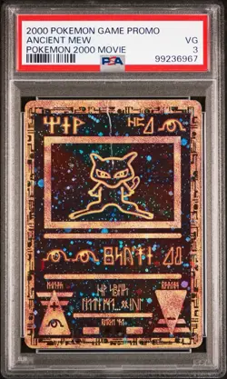PSA 3 Ancient Mew 2000 Movie Promo Pokemon Holo Slab - Image 1