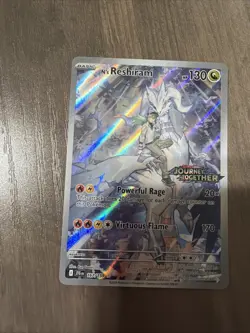 Pokemon TCG N'S Reshiram #167/159 Stamped Promo IR SV: Journey Together NM/M - Image 1